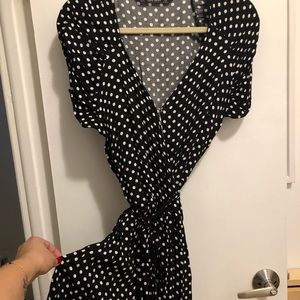 Polka Dot Wrap Romper